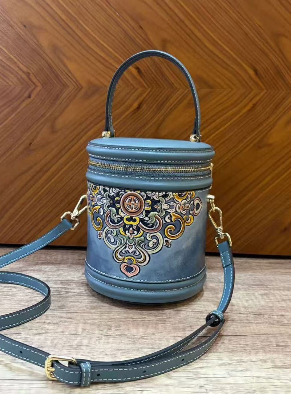 Floral Saddle Mini & Chain Flap Mini & Cylinder Art Bag Collection