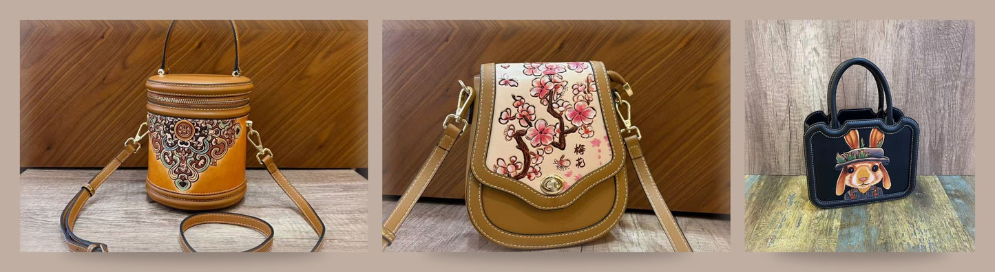 Decorative Bucket & Floral Saddle Mini & Mini Frame Top-Handle Collection
