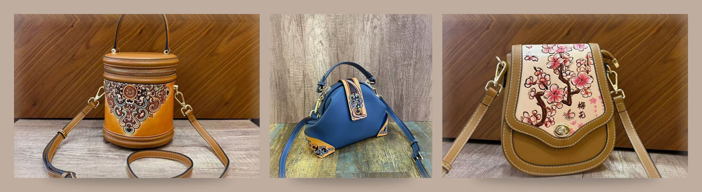 Decorative Bucket & Sculpted Doctor Bag & Floral Saddle Mini Collection